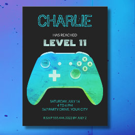 CONVITES NEON GAME CONTROLLER