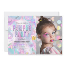 Neon Glow Pamper Spa Party Aniversário Foto