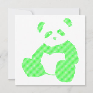 Convites neon panda