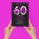Convites Neon Pink Trinta e 60ª Festa de aniversário<br><div class="desc">Convide amigos e família para comemorar a sua 60ª festa de aniversário com este convite de aniversário 60º neon rosa SEXTY.</div>