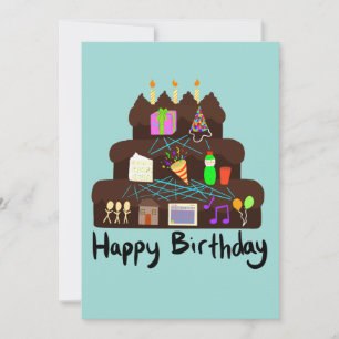 Convites Nerdy Birthday Neural Network