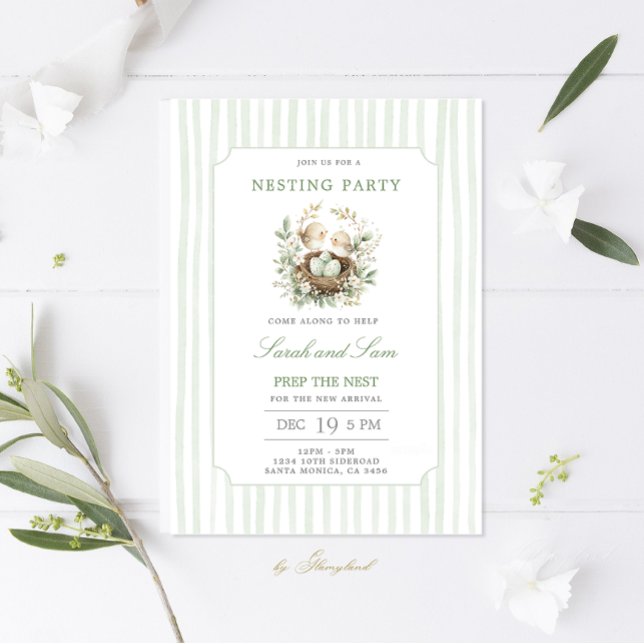 Convites Nesting Party Invitation (Criador carregado)