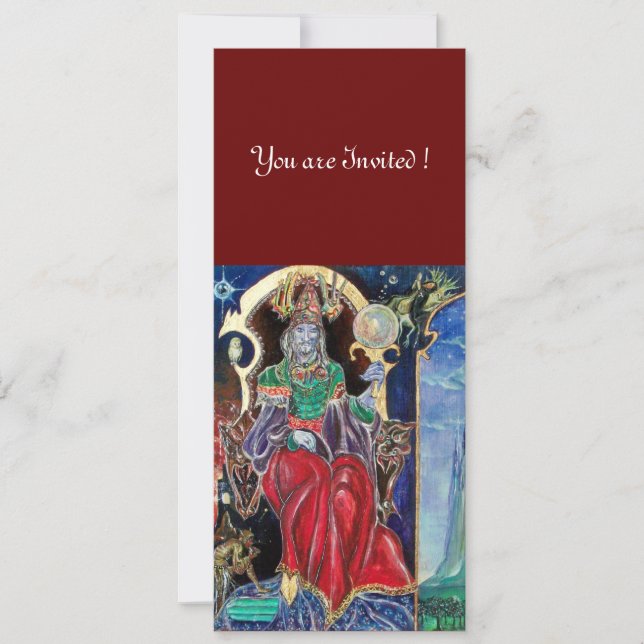 Convites NEUROMANCER, azul vermelho, branco (Frente)