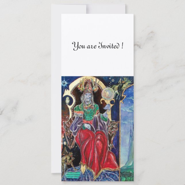 Convites NEUROMANCER, branco azul vermelho, metálico dourad (Frente)