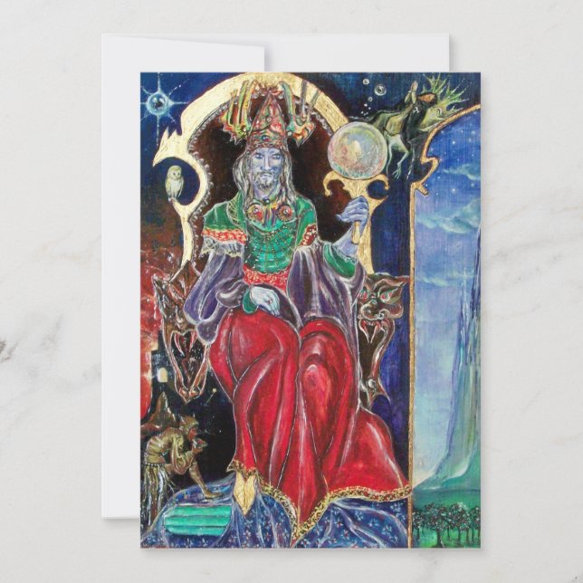 Convites NEUROMANCER, Partido das Bruxas, preto vermelho br (Frente)