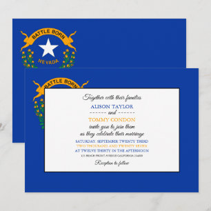 Convites Nevadan Flag, Flag of Nevada Wedding