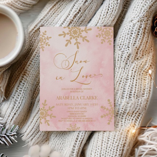 Convites Neve Apaixonada Chá de panela Wonderland (Criador carregado)