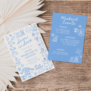 Convites Neve Apaixonada Desenha A Bachelorette De Inverno