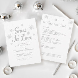 Convites Neve Apaixonada Festa de solteira De Inverno