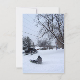 Convites Neve, diversão de inverno.