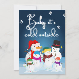 Convites Neve, neve, natal, natal