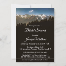 Convites Neve no Chá de panela de inverno de Montanha