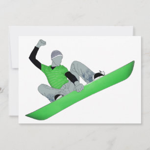 Convites Neve: snowboard