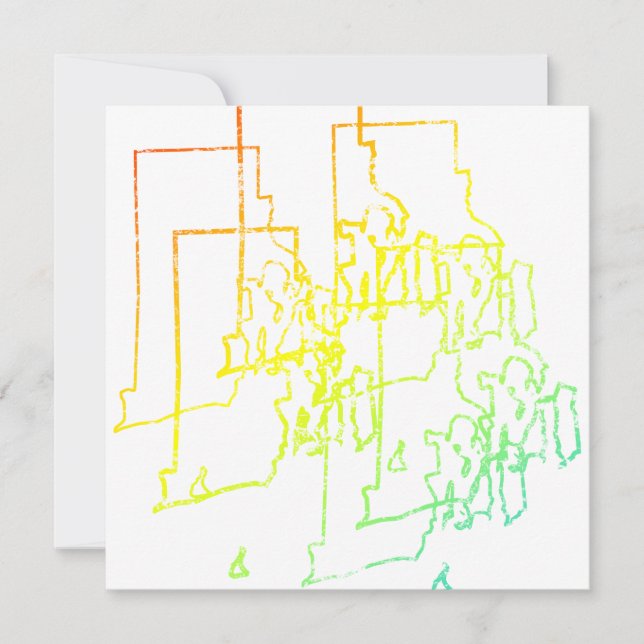 Convites nevoeiro frio de rhode island (Frente)