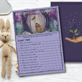 Convites  New Chapter Begins Who Knows Mommy Best Game Card