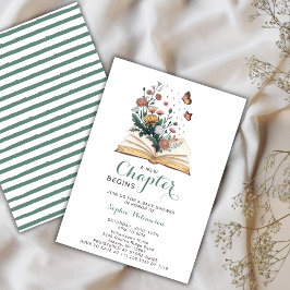 Convites New Chapter Storybook Book Flowers Baby Shower 