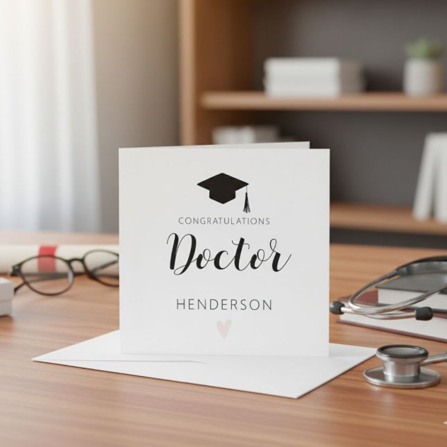 Convites New Doctorate Degree Card Doctorate Degree Card  (Criador carregado)