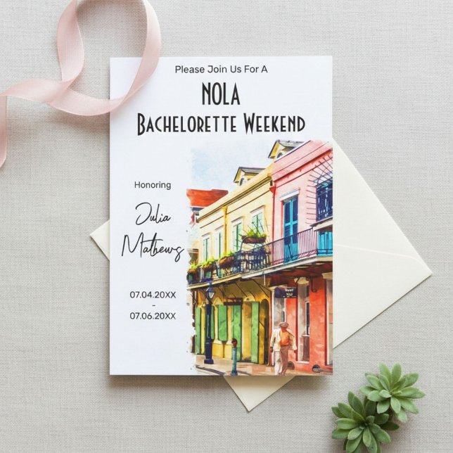Convites New Orleans Destination Bachelorette Weekend (Criador carregado)