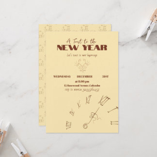 Convites New Year Invitation