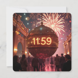 Convites New Year's Eve Party Countdown Clock