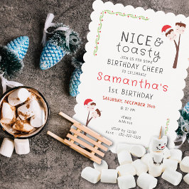 Convites Nice S'mores Marshmallows Kids Xmas Birthday Party