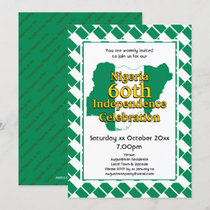 Convites NIGÉRIA 60ª INDEPENDÊNCIA   Sinalizador nigeriano