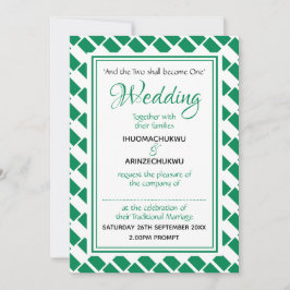 Convites NIGERIA FLAG Na moda Personalizado Casamento niger
