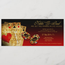 Convites Nikki CHAMPANHE METÁLICA Casamento em Las Vegas