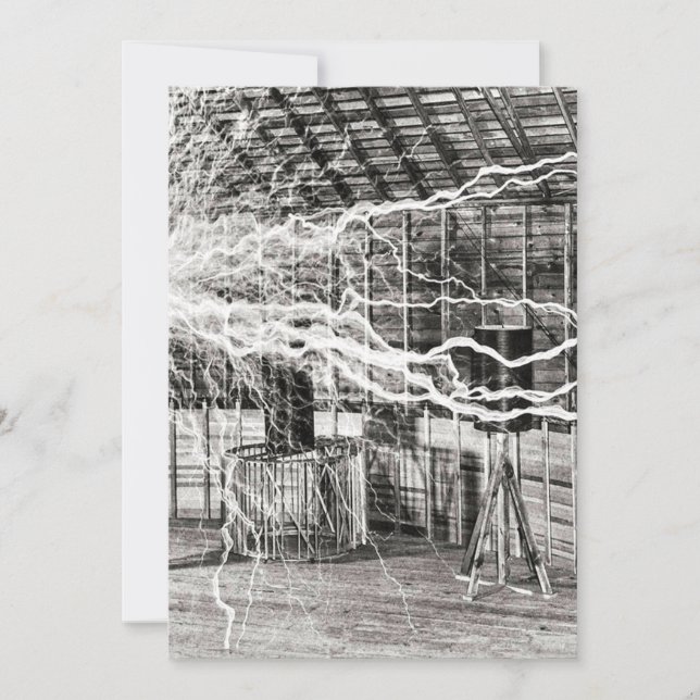 Convites Nikola Tesla Electricity (Frente)