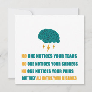 Convites Ninguém percebe sua tristeza