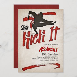 Convites Ninja Birthday