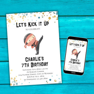 Convites Ninja Birthday Invitation - Ninja Party