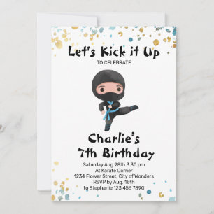 Convites Ninja Birthday Invitation - Ninja Party