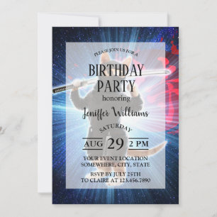 Convites Ninja Cat no espaço.