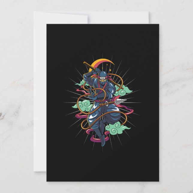 Convites Ninja Manga Anime Japonês Manga Fans Gift (Frente)