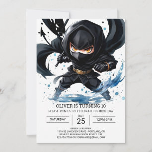 Convites Ninja Martial Artes Modernas Aniversário