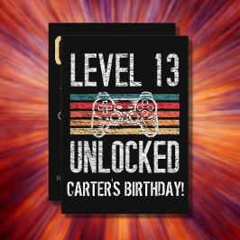 Convites Nível 13 - Aniversário de 13 desbloqueado Personal