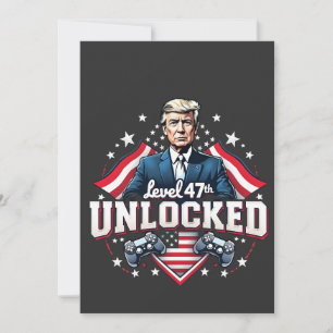 Convites Nível 47 desbloqueado Dia de Inauguração de Trump 