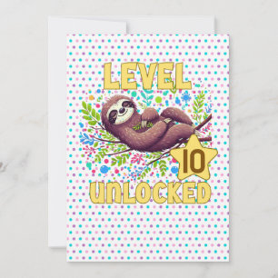 Convites Nível de Largura Design do Jogador de Aniversário