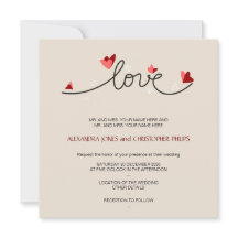 No Amor Um Simples Casamento De Texto Elegante