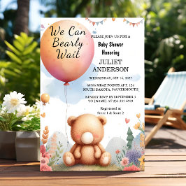 Convites No Animal Cub Boho Podemos Bater No Chá de fraldas