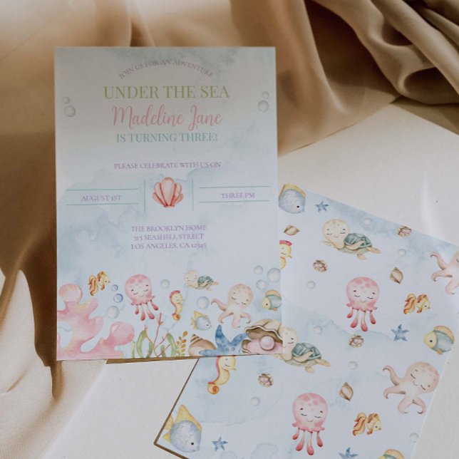 Convites No Aniversário De Aniversário Do Mar (Criador carregado)