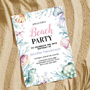 Convites No Aniversário dos Animais do Oceano Marítimo