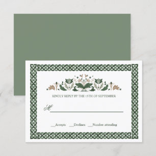 Convites Nó Celta  Modern Floral Irish Wedding