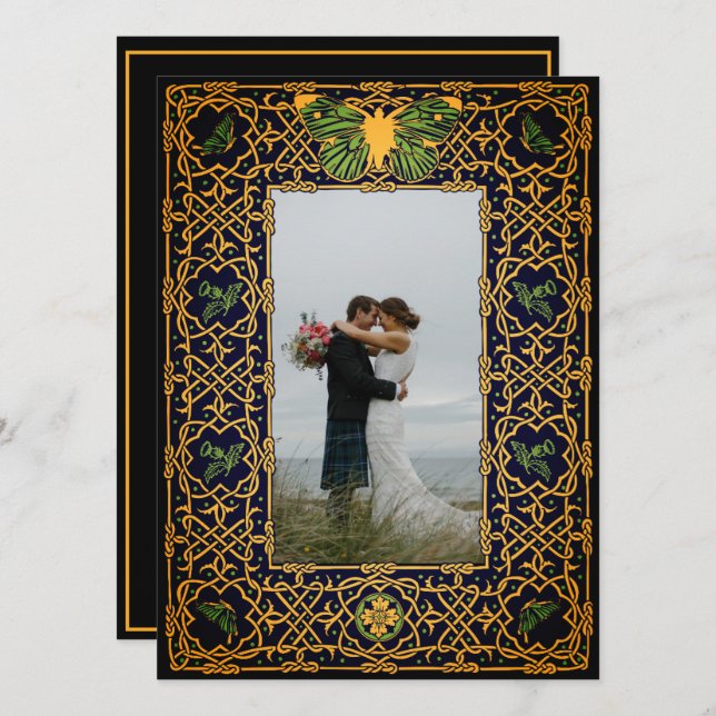 Convites Nó Celular do ouro (Frente/Verso)