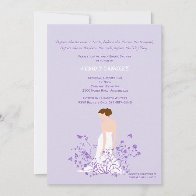 Convites No chá de panela do jardim (Frente)