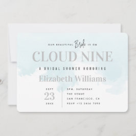 Convites No Chá de panela Mínimo Cloud Nine