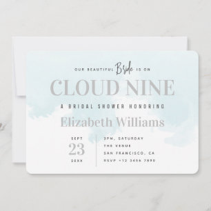 Convites No Chá de panela Mínimo Cloud Nine