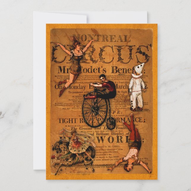 Convites No circo (Frente)