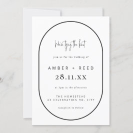 Convites Nó de Arch Duplo Nexo Negro e Branco